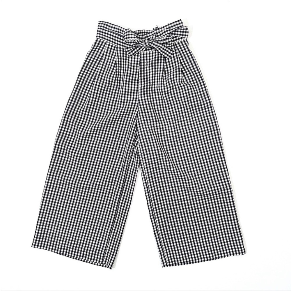 Zara gingham culottes